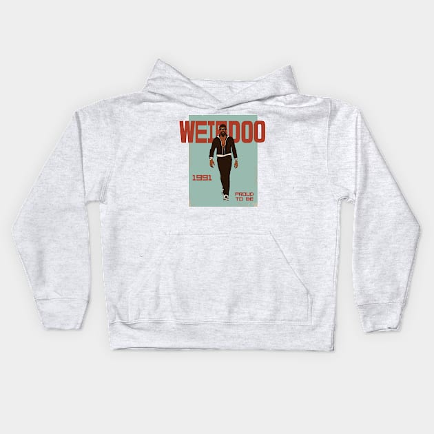 Weirdo - A Tribute to the '90s for people who was born on 1991 Kids Hoodie by diegotorres